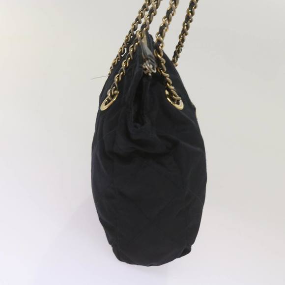 PRADA Quilted Chain Shoulder Bag Nylon Navy Auth ar11409 - Picture 4 of 16